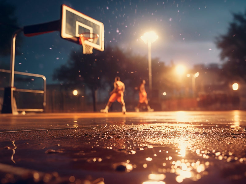 当野球场上出现一个NBA球员!